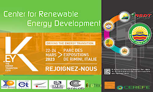 Le CEREFE prendra part au salon  “Key Energy”  du 22 au 24 mars 2023 à Rimini, Italie.