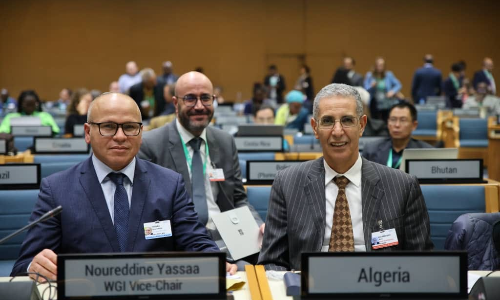 تم انتخاب الجزائر من خلال المحافظ البروفيسور نور الدين ياسع لولاية ثانية كعضو في مجموعة العمل الثالثة لفريق الخبراء الحكومي الدولي المسؤول عن تغيّر المناخ